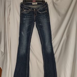 MEK DENIM WOMEN'S BLUE JEANS-SIZE 24/34  BOOTCUT.